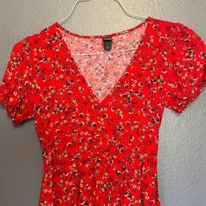 Beautiful summer red dress. Size S.